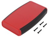 Carcasă universală ABS roșu 89x147x24 mm