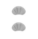 Set 2 branturi din spuma 4D pentru calcaie, adezive, 9 x 6 cm, grosime 0.5 cm, gri, Oem