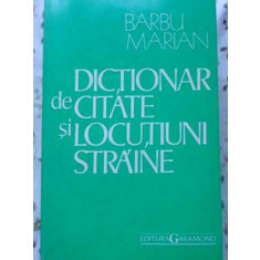 DICTIONAR DE CITATE SI LOCUTIUNI STRAINE-BARBU MARIAN