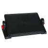 Suport Picioare Birou 2 Nivele Poliester Negru, Ajustabil 35&deg;, Anti-Alunecare, 50.3x30.7cm