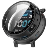 Husa + folie Amazfit Active Max Asteroid GSM Defense, negru, (Pachet 360&deg;)
