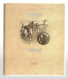 Album special filatelic Castele - Europa (bilingv), 2017, bloc cu două timbre nedantelate și medalia față-verso cu Iancu de Hunedoara, in folie LP2142
