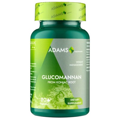 Glucomannan 450 miligrame 90 capsule Adams Vision foto