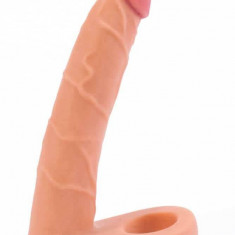 Strap On Anal The Ultra Soft Double, Natural, 17 cm