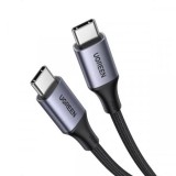 CABLU alimentare si date Ugreen, &quot;US535&quot;, Fast Charging Data Cable pt. smartphone, USB Type-C la USB Type-C 240W, aluminiu braided, 2m, gri &quot;90440&quot; (t