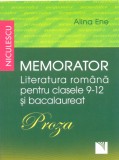 Memorator. Literatura romana pentru clasele 9-12 si bacalaureat. Proza, Niculescu