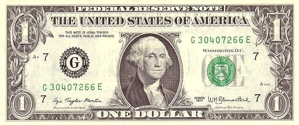 USD 1 - 100 $ circulate