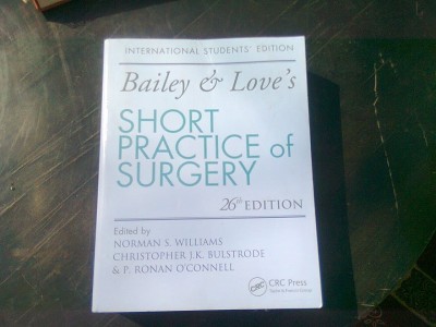 SHORT PRACTICE OF SURGERY - EDITIA 26 (CARTE IN LIMBA ENGLEZA) foto