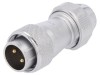 Mufă Tată WF20 2 PIN IP67 25A 500V Lipire Pe Cablu