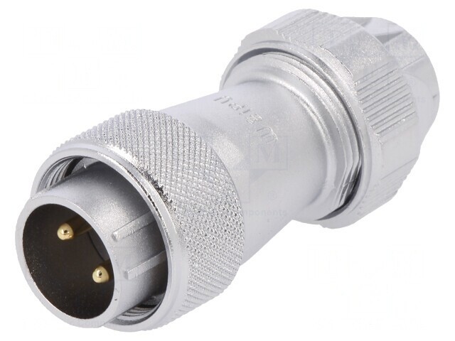 Mufă Tată WF20 2 PIN IP67 25A 500V Lipire Pe Cablu