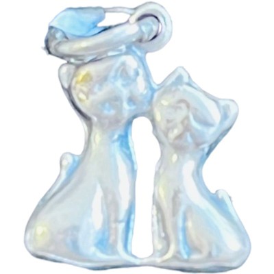 Pandantiv din argint 925 jolie silver, model pisicute, 17 x 11 mm, 0.9 g foto