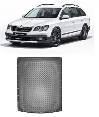 Covoras cauciuc protectie portbagaj Skoda Superb II 2008-2015 combi break foto