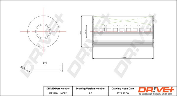 Dr!ve+ DP1110.11.0092 Filtru ulei