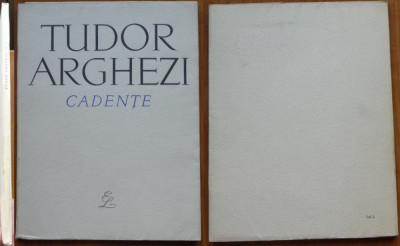 4 lucrari de poezie bibliofile de Tudor Arghezi , editia 1 , 1961 - 1966 foto