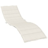 Cumpara ieftin Perna de sezlong, melanj crem, 200x60x4 cm textil