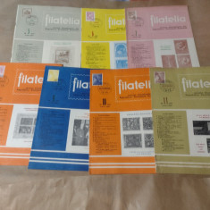 FILATELIA - REVISTA FILATELISTILOR DIN R.S.R., Anul 1975, nr.5,6,7,8,9,10,11
