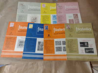 FILATELIA - REVISTA FILATELISTILOR DIN R.S.R., Anul 1975, nr.5,6,7,8,9,10,11 foto