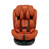 Scaun auto U-Grow Secure+ i-Size, 0-36 kg, 40-150 cm, Rotativ 360&deg;, Isofix, Top Tether, Tetiera reglabila, Golden Cognac