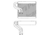 Evaporator aer conditionat Citroen C4 Picasso, 2006-2013 motor 1.6 HDI, 2.0 HDI, diesel; 1.6 THP, 2.0, benzina, full aluminiu brazat, 200x235x38 mm,