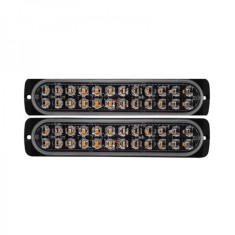 Set 2 Proiectoare auto, 24 LED, stroboscop, lumina galbena