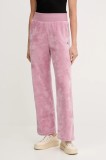 HUGO pantaloni de trening culoarea roz, uni, 50549812