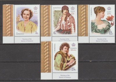 ROMANIA 2024 PASIUNILE REGINELOR ROMANIEI -Serie 4 valori LP2496 foto