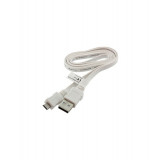 Cablu de date USB la Micro USB Ultra plat-Lungime 95cm-Culoare Alb