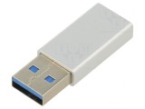 Adaptor OTG USB 3.0 A la USB C Alb 5Gbps 3A