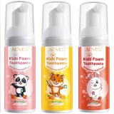 Spuma Denti Copii Linovit Store, Portocale, 60ml, Curatare si Ingrijire Dinti si Gingi Sensibile, Fara Fluor, Gluten, Zahar, Coloranti