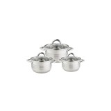 Set oale Floria ZLN-4083, 6 piese, pentru toate sursele de caldura, Inox