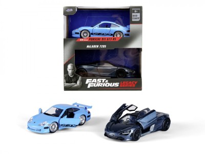 JADA FAST AND FURIOUS LEGACY SET 2 MASINUTE METALICE PORSCHE 911 GT3 RS SI MCLAREN 720S SCARA 1:32 foto