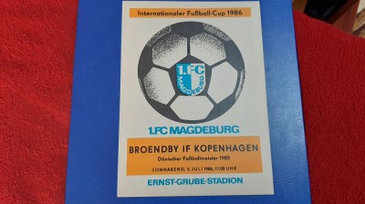 program FC Magdeburg - Broendby foto