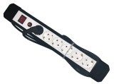 Prelungitor 6 Cai Protectie Supratensiune 5m Alien, Indicator LED, Comutator ON/OFF, Siguranta 10A, Prize Schuko