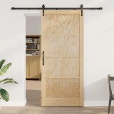 Cumpara ieftin Usa glisanta ORKDAL 93 x 211 cm Lemn prelucrat Natural si Negru