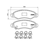 Placute frana Opel Agila (A) (H00) 09.00-12.07; Subaru Justy 3 (G3x) 09.03-; Suzuki Ignis I (Fh) 10.00-12.05, Ignis 2 (Mh) 08.03-, Wagon R+ Liftback