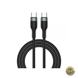 Cablu Date si Incarcare USB-C - USB-C WiWu Wi-C017 100W 1.2m Negru