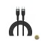 Cablu Date si Incarcare USB-C - USB-C WiWu Wi-C017 100W 1.2m Negru