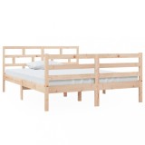 Cumpara ieftin Cadru de pat, 140x190 cm, lemn masiv de pin