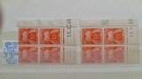 1946-1955 France tip Gerbes YT=86 bl4 coins dates MNH, Nestampilat