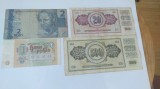 Lot 4 bancnote străine diferite,produsele din imagine