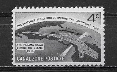 Canal Zone 1962 - Podul Thatcher Ferry, neuzat foto