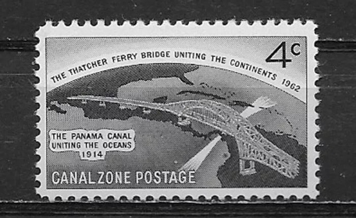Canal Zone 1962 - Podul Thatcher Ferry, neuzat