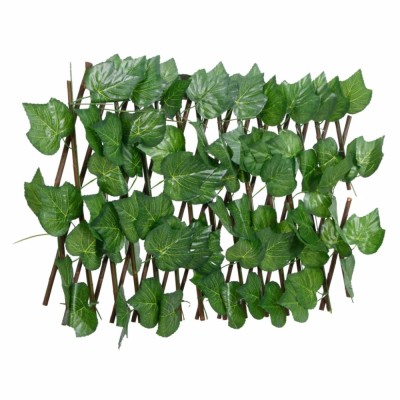 vidaXL Spalier frunze struguri artificiale extensibil, verde 180x30 cm foto