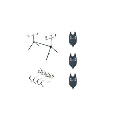 Rod-pod pescuit echipat cu 3 Avertizori /senzori si 4 Swingere