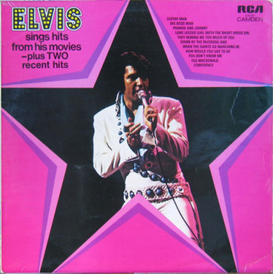 Vinil LP Elvis &amp;ndash; Elvis Sings Hits From His Movies (VG) foto