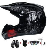 Cumpara ieftin Set Cască Cross Panther cu Mănuși, Ochelari, Cagulă pentru Motociclete, Dirt