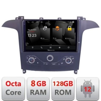 Navigatie Ford S-max 2006-2014 Nakamichi NAM5960PRO Octa core 8+128 carplay android auto radio gps internet CarStore Technology foto