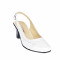 Pantofi dama decupati, eleganti, din piele naturala, cu toc - S301AA