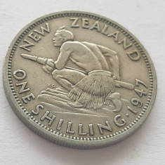 377. Moneda Noua Zeelanda 1 shilling 1947 (king & emperor)