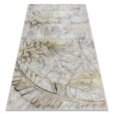 Covor BLISS Z218AZ237 crem / aur - Flori, modern, structural, 200x290 cm